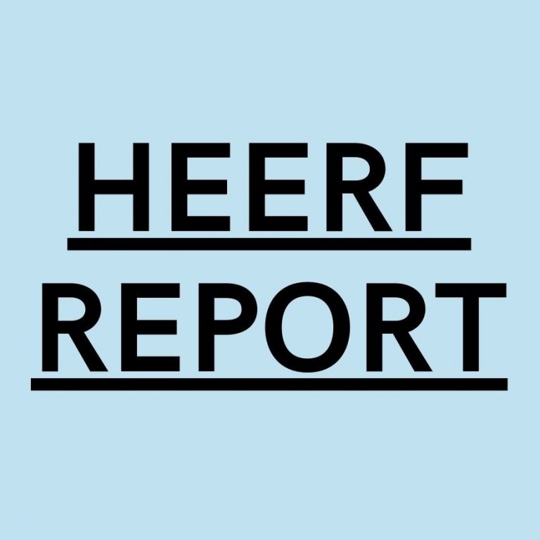 Update Higher Education Emergency Relief Fund PIU EDU